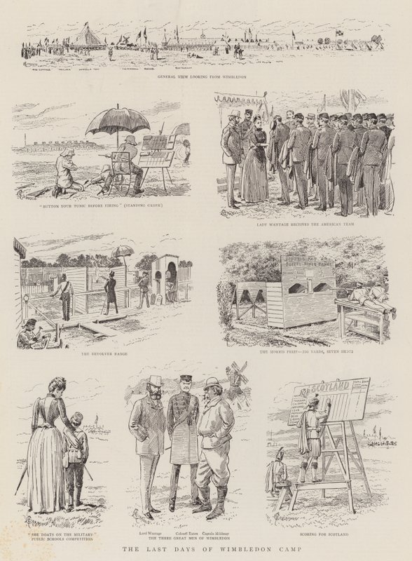 Wimbledon Kampının Son Günleri by Alfred Chantrey Corbould