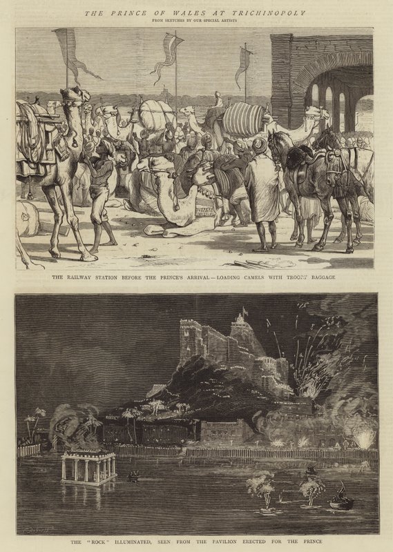 Galler Prensi Trichinopoly'de by Alfred Chantrey Corbould
