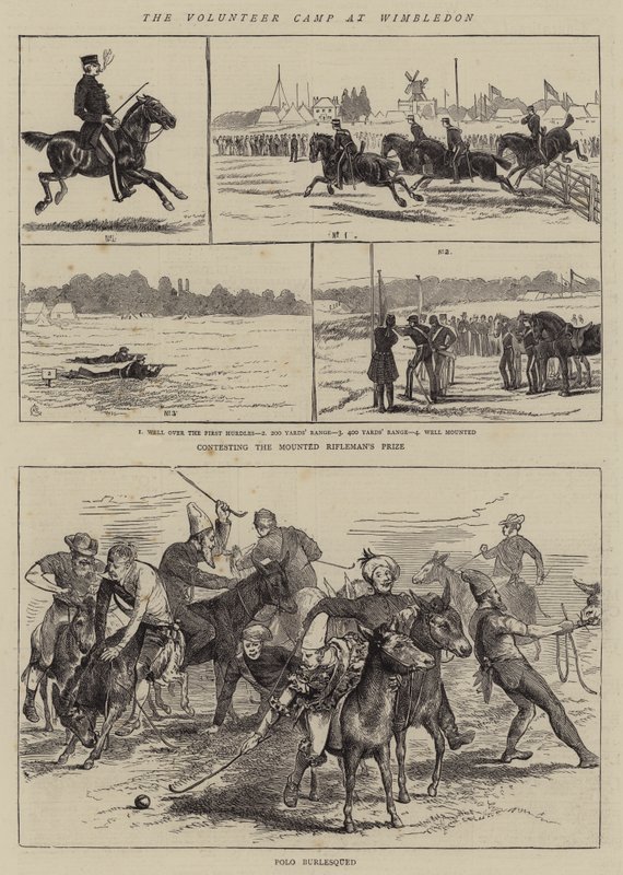 Wimbledon'daki Gönüllü Kampı by Alfred Chantrey Corbould