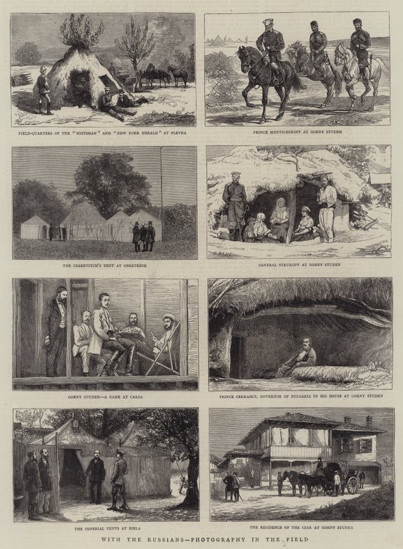Ruslarla, Tarlada Fotoğrafçılık by Alfred Chantrey Corbould