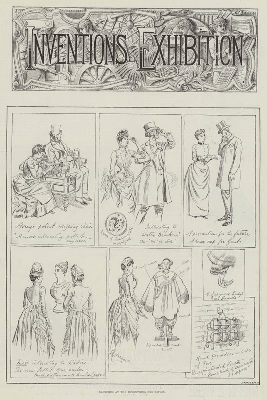 Buluşlar Sergisinde Eskizler by Alfred Courbould