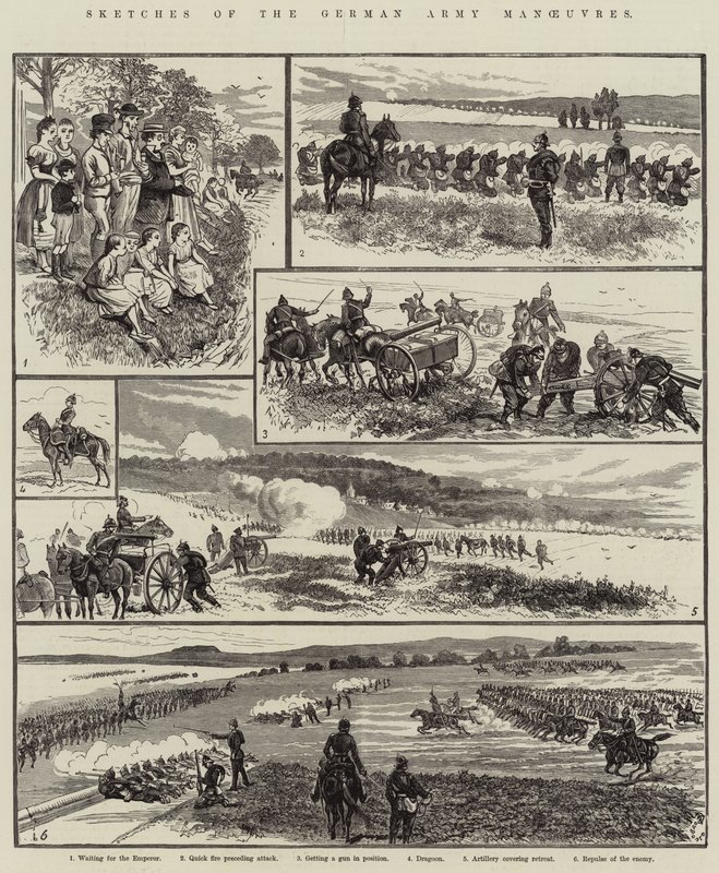ಜರ್ಮನ್ ಸೈನ್ಯದ ಕುಶಲತೆಯ ರೇಖಾಚಿತ್ರಗಳು ಟರ್ಕಿ by Alfred Courbould