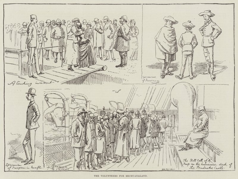 Bechuanaland Gönüllüleri by Alfred Courbould
