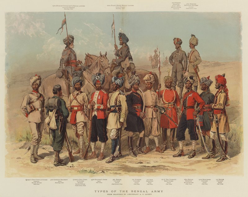 Bengal Ordusu Türleri by Alfred Crowdy Lovett
