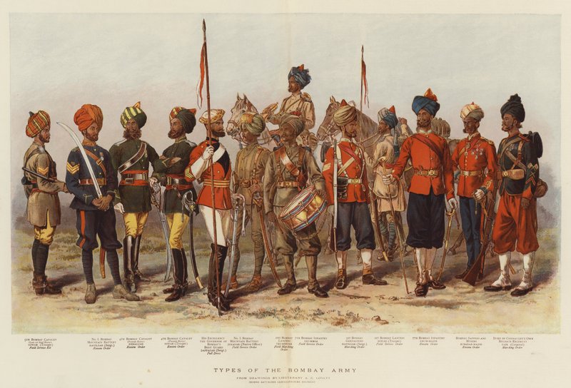 Bombay Ordusu Türleri by Alfred Crowdy Lovett