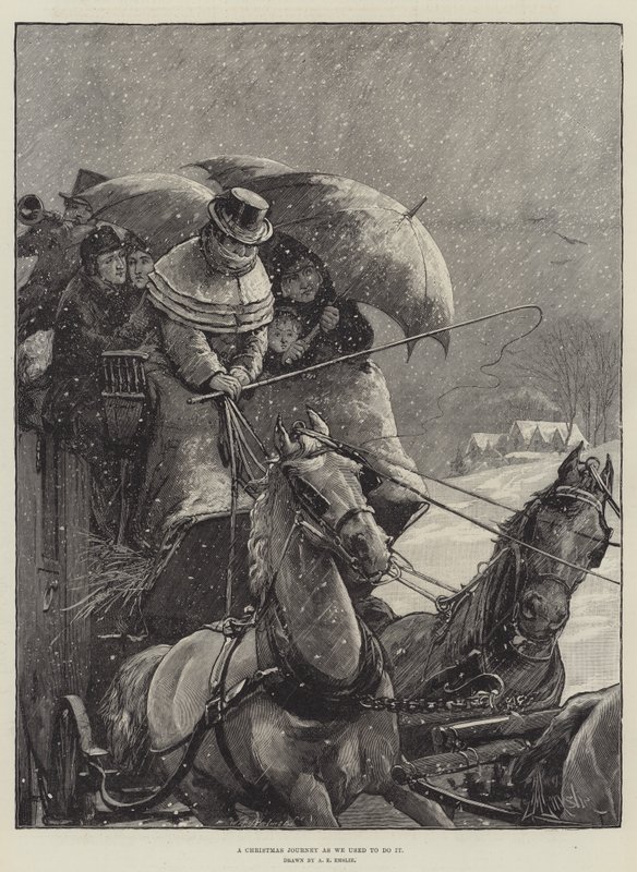 Eskiden yaptığımız gibi bir Noel Yolculuğu by Alfred Edward Emslie
