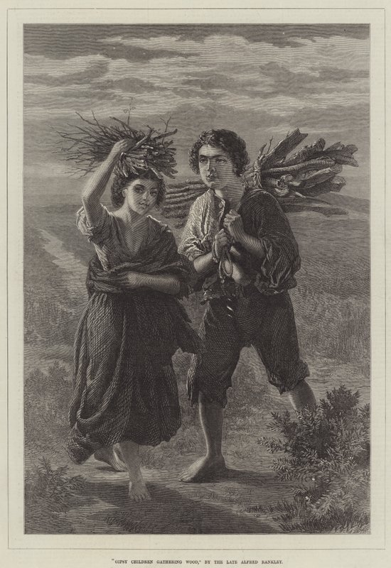 Çingene Çocukları Odun Toplama by Alfred Rankley