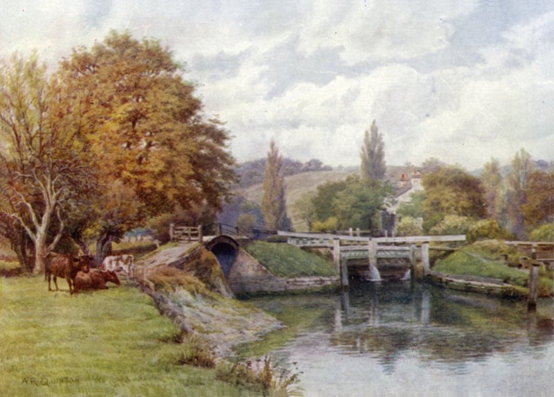 Mapledurham Lock  by Alfred Robert Quinton