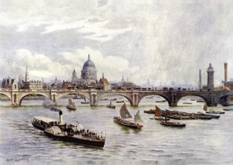 St Paul Katedrali ve Waterloo Köprüsü by Alfred Robert Quinton