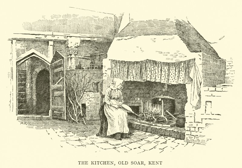 The Kitchen, Old Soar, Kent  by Alfred Robert Quinton