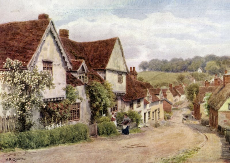 Köy Sokağı, Kersey, Suffolk by Alfred Robert Quinton