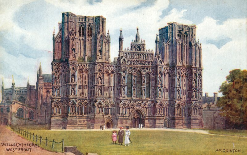 Wells Cathedral, West front  by Alfred Robert Quinton