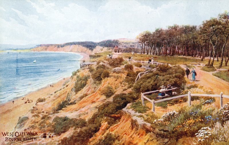 Batı Cliff Yürüyüşü, Bournemouth by Alfred Robert Quinton