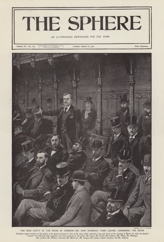 İrlanda Milletvekili John Redmond, Avam Kamarası'na hitap ediyor by Alfred (after) Pearse