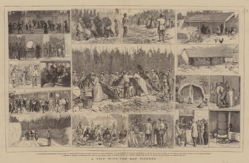 Hop Seçicilerle Bir Gezi by Alfred Chantrey Corbould