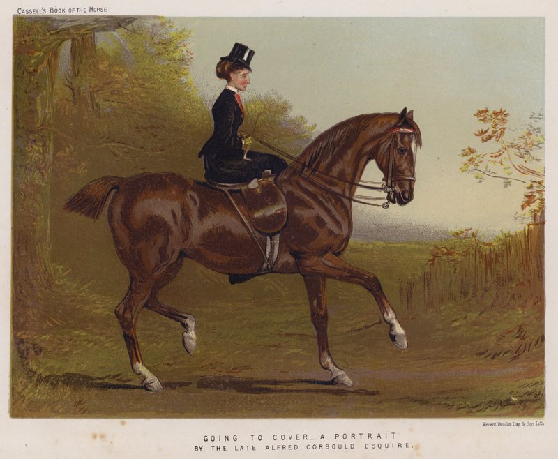 Örtüye Gitmek (renkli lito) by Alfred Chantrey Corbould