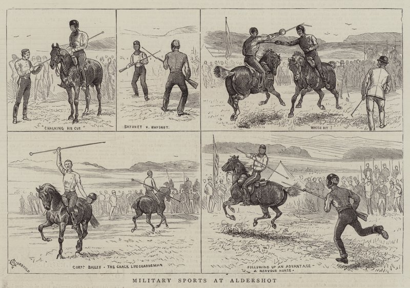 Aldershot'ta Askeri Sporlar by Alfred Chantrey Corbould
