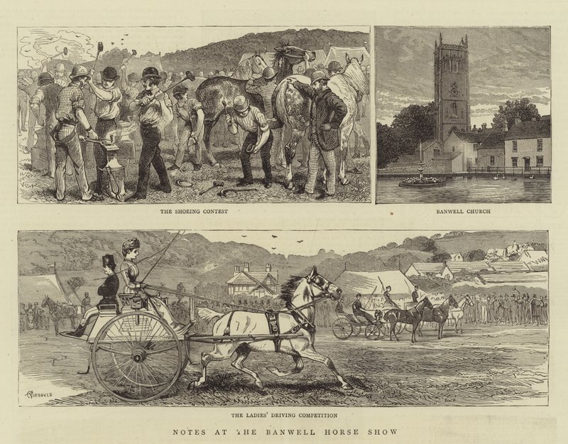 Banwell At Gösterisinden Notlar by Alfred Chantrey Corbould