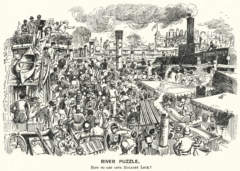 Yumruk karikatürü: Molesey Lock, Surrey