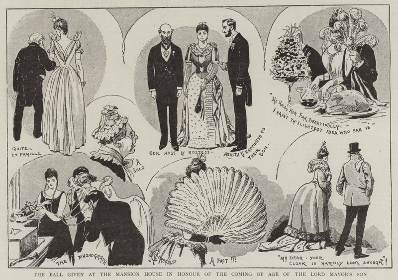 Lord Mayor'ın Oğlunun Yaşının Gelişi Anısına Konak Evinde Verilen Balo by Alfred Chantrey Corbould