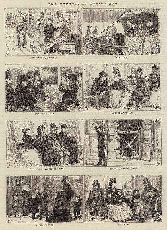 Boks Günü Mizahları by Alfred Chantrey Corbould