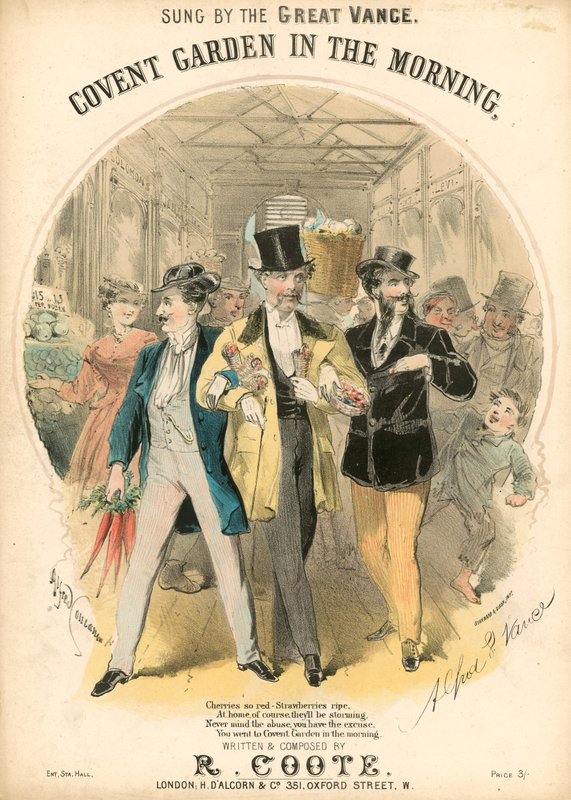 Müzik notası: Sabah Covent Garden by Alfred Concanen