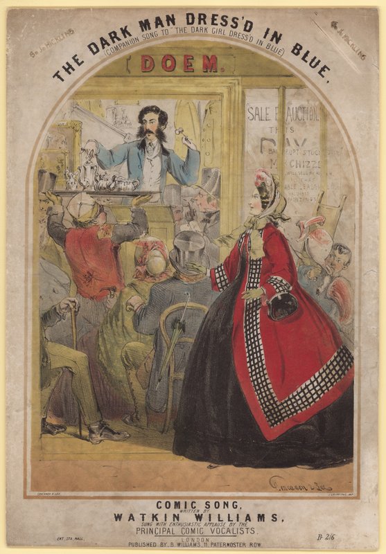 Mavi Giyinmiş Karanlık Adam by Alfred Concanen