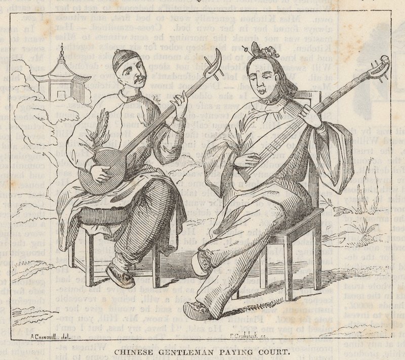 Çinli beyler sahada oynuyor by Alfred Crowquill