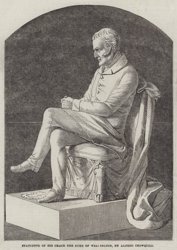 Wellington Dükü Majesteleri Heykelciği by Alfred Crowquill
