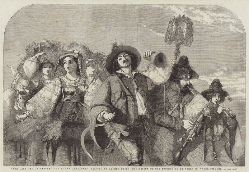 Hasatın Son Günü, Roman Campagna by Alfred Downing Fripp