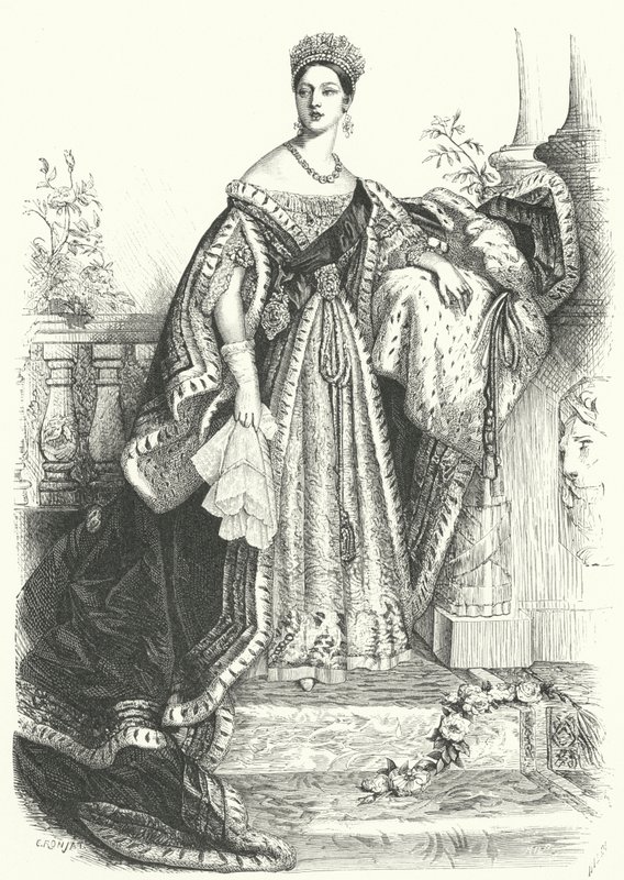 Kraliçe Victoria (gravür) by Alfred Edward (after) Chalon