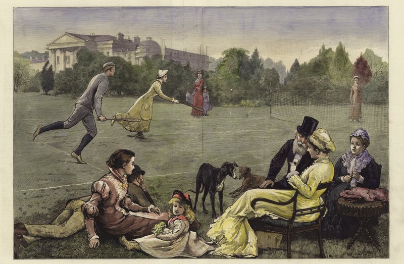 Çim Tenisi by Alfred Edward Emslie