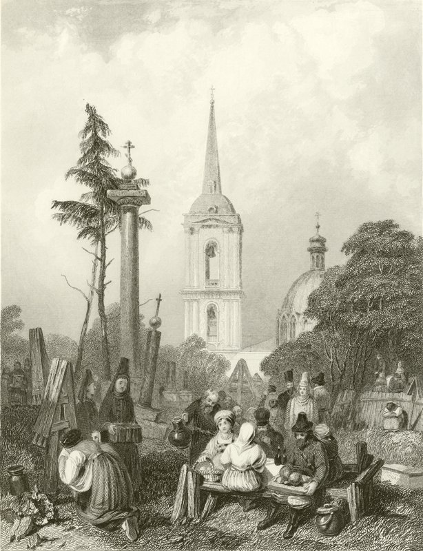 Smolensko Kilisesi Mezarlığı by Alfred Gomersal Vickers