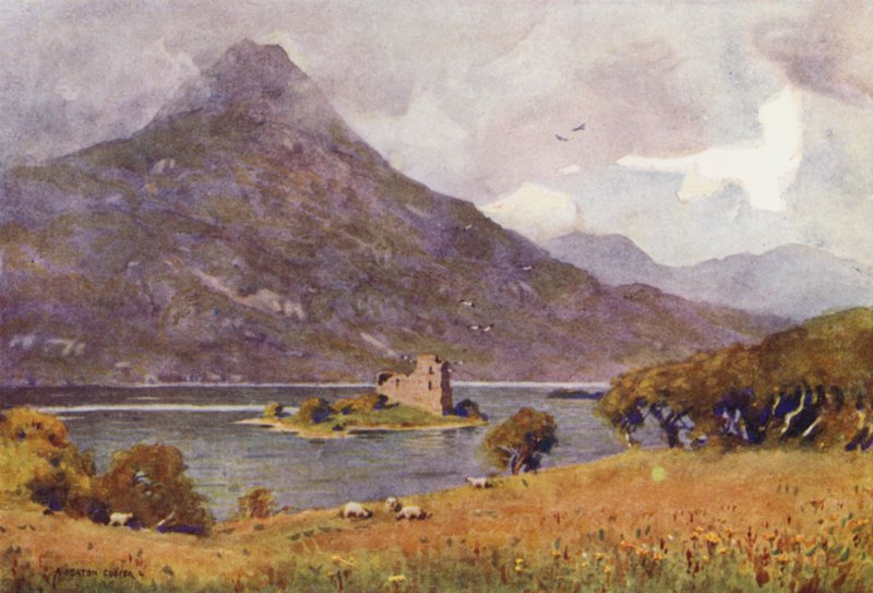 Ballynahinch Kalesi, Connemara by Alfred Heaton Cooper