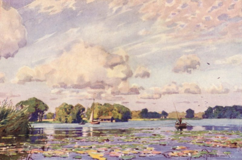 Barton Geniş, Norfolk by Alfred Heaton Cooper