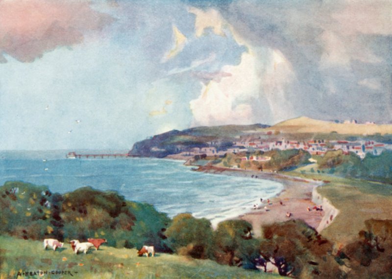 Clevedon, Yakın Bristol (renkli taş) by Alfred Heaton Cooper