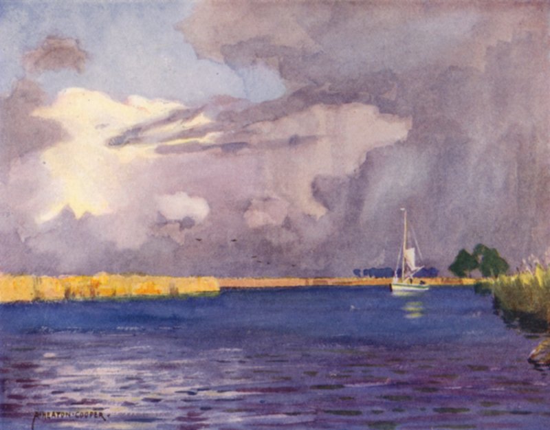 Heigham Sesleri, Norfolk, Gök Gürültüsü Bulutları by Alfred Heaton Cooper