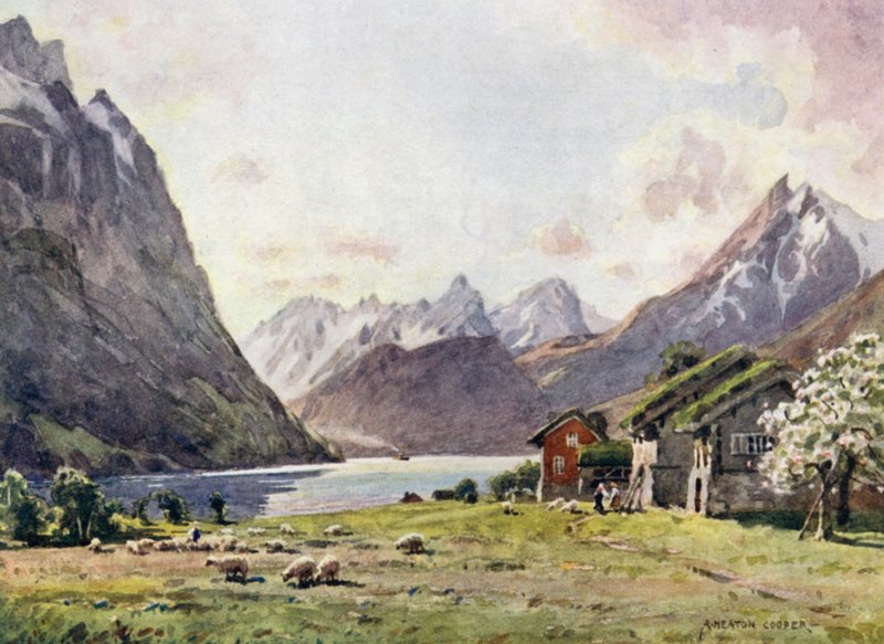 Grotta Laiterie de la Reine, byggð árið 1785 phototurki by Alfred Heaton Cooper