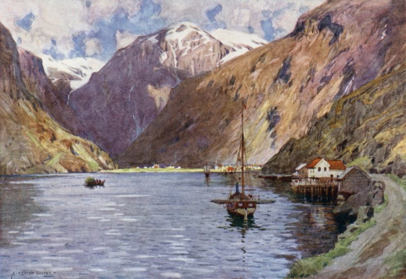 Laerdalsoren  by Alfred Heaton Cooper