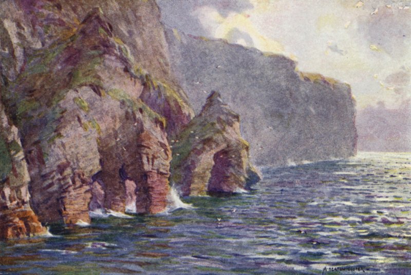 Minaun Kayalıkları, Achill Adası by Alfred Heaton Cooper