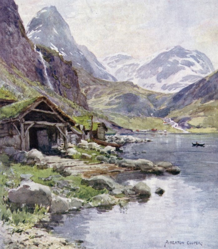 Meraak, Geiranger Fjord  by Alfred Heaton Cooper