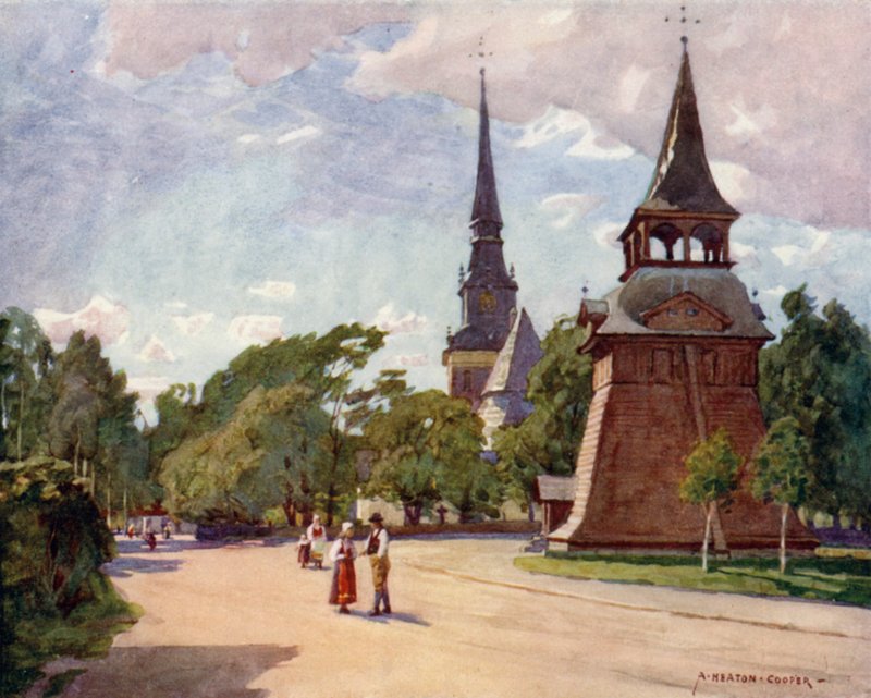 Mora Church  by Alfred Heaton Cooper