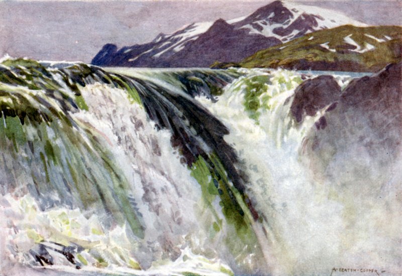 Lake and Village of Are by Alfred Heaton Cooper