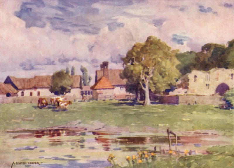 Abbey Çiftliği, Thetford, Norfolk by Alfred Heaton Cooper