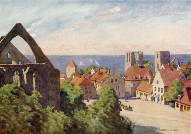 The City of Visby  by Alfred Heaton Cooper
