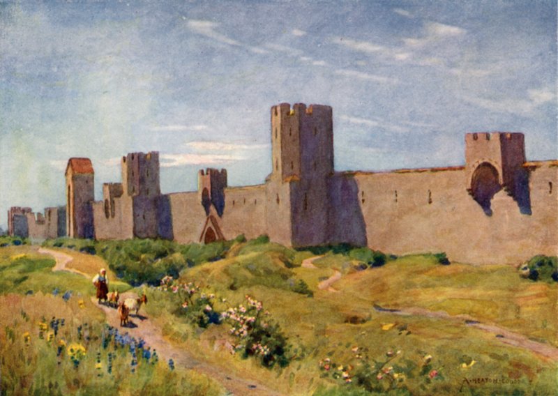 The Walls of Visby  by Alfred Heaton Cooper