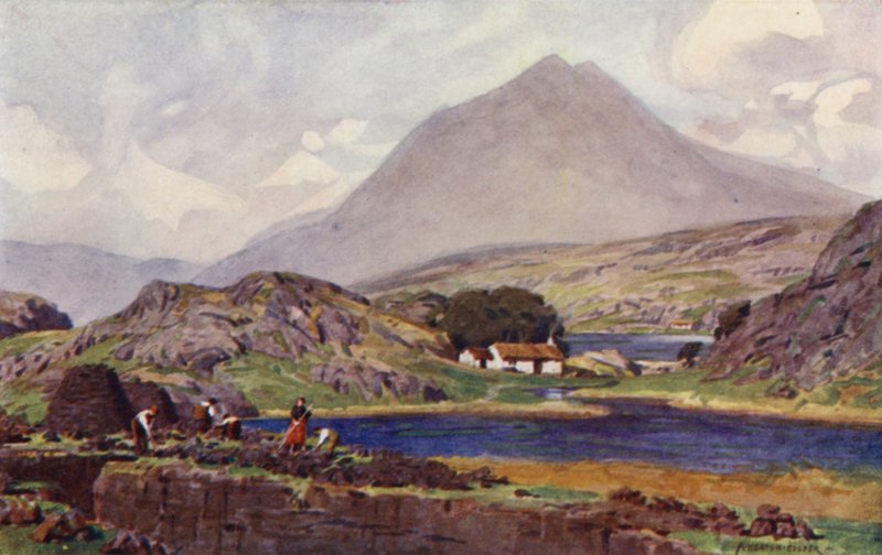 Çim Toplayıcılar, Connemara by Alfred Heaton Cooper