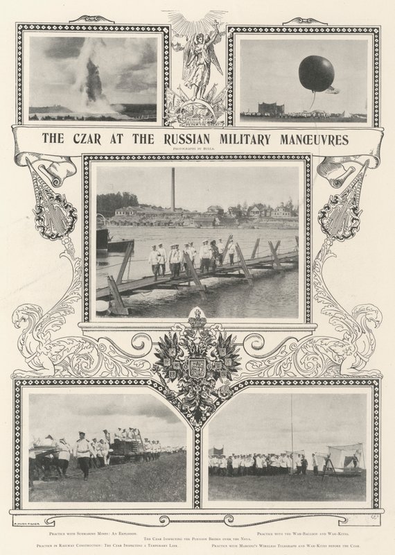 Rus Askeri Manevralarında Çar by Alfred Hugh Fisher
