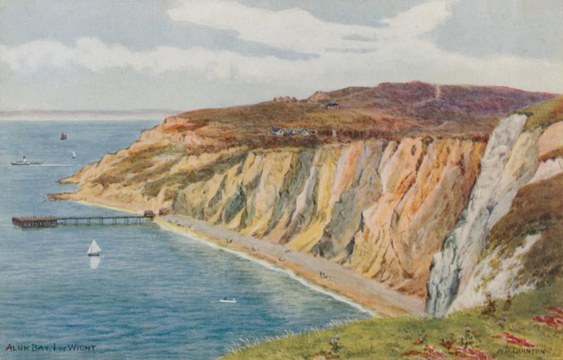 Alum Bay, I of Wight  by Alfred Robert Quinton