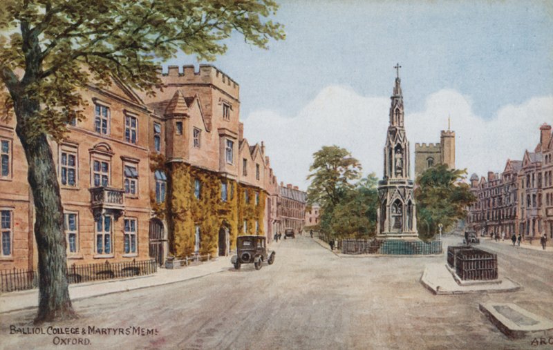 Balliol Koleji ve Şehitler Mems, Oxford by Alfred Robert Quinton